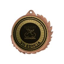 Metallmedaille mit Gravur auf Laminat