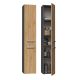 NEL II Badezimmerschrank 31x30xH174 Anthrazit/Artisan