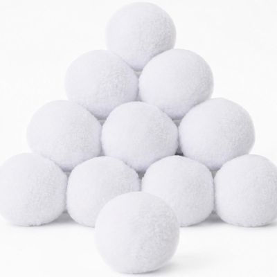 2. Künstliche Schneebälle zur Dekoration, 6 cm, 9 Stück