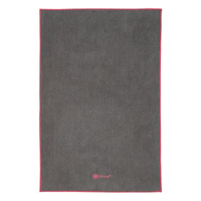 2. GAIAM Handtuch Frost Grey/Fuchsia Red 61813