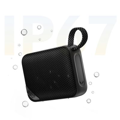 6. QCY SP2 IP67 Bluetooth-Lautsprecher mit RGB-Hintergrundbeleuchtung und Stereomodus – Schwarz