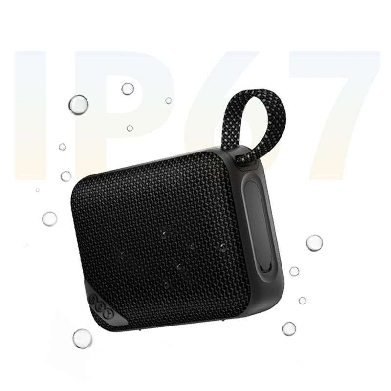 6. QCY SP2 IP67 Bluetooth-Lautsprecher mit RGB-Hintergrundbeleuchtung und Stereomodus – Schwarz