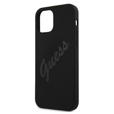 6. Guess GUHCP12SLSVSBK iPhone 12 mini 5.4" schwarz/schwarz Hardcase Script Vintage
