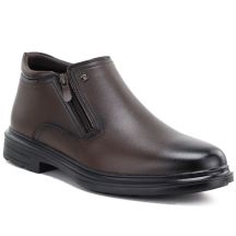 Braune Herren-Ankle-Boots mit Reißverschluss, McKeylor 85229