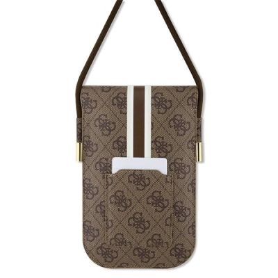 2. Guess GUOWBP4RPSW Handtasche – braune 4G-Streifen