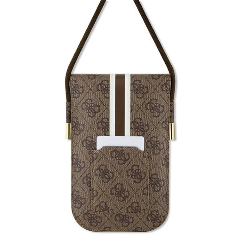 2. Guess GUOWBP4RPSW Handtasche – braune 4G-Streifen
