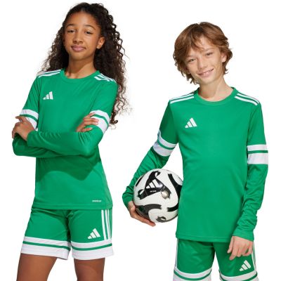 adidas Squadra 25 Langarm-T-Shirt für Kinder, Grün, JN7491