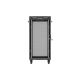 26. LANBERG Bodenschrank 19" 24U 600x600 Schwarz, perforierte Tür, LCD (flach verpackt) V2