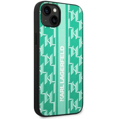 4. Karl Lagerfeld KLHCP14MPGKLSKN iPhone 14 Plus 6.7" Hardcase grün / grüner Monogram Stripe