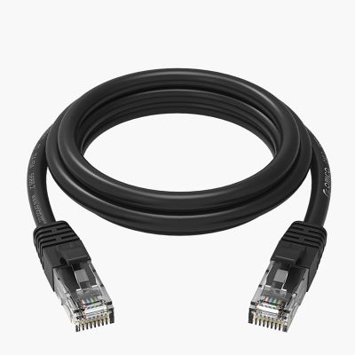 2. Orico PUG-C6 CAT6 1000 Mbit/s RJ45 Ethernet-Netzwerkkabel, rund, 1 m, Schwarz