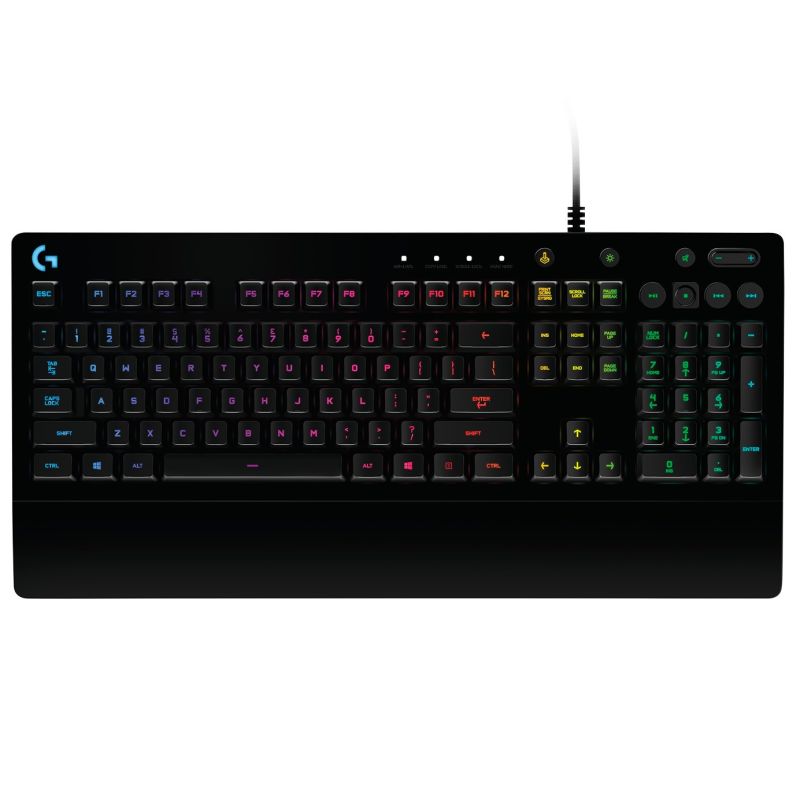 2. Logitech G 920-008090 Gaming-Tastatur USB QWERTY Skandinavisch Schwarz