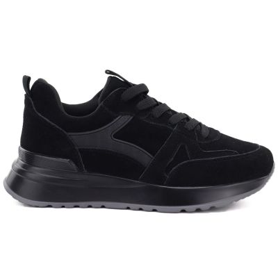 6. Damenschuhe aus schwarzem Leder Vinceza FIO27-67006
