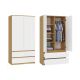 8. MALWA SS-90 ARTISAN KLEIDERSCHRANK / WEISSES SET