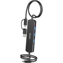 Unitek KVM-Hub 10 Gbit/s – Umschaltung zwischen 2 Hosts, 3×USB-A