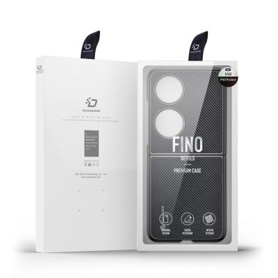 5. Dux Ducis Fino Hülle ist aus Nylonmaterial Huawei P50 Pocket schwarz