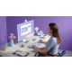 11. Logitech Pop Icon Combo Tastatur und Maus inklusive, universelle Bluetooth-QWERTZ-Tastatur, türkisch-lila, weiß