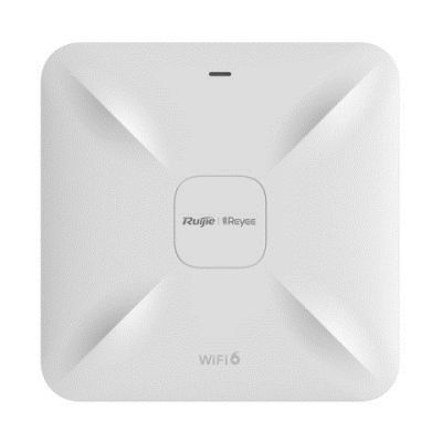 REYEE Access Point AX3200: 1 Port 1 Gbit/s + 1 Port 2,5 Gbit/s | Wi-Fi 6 (802.11ax) – 3202 Mbit/s | PoE-Stromversorgung | Deckenmontage