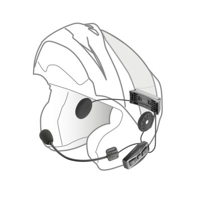 6. INTERPHONE U-COM 4 Motorrad-Intercom, Set für 1 Helm