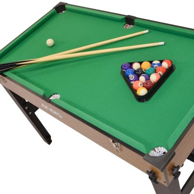 4. 3-in-1-Holztisch für Fußball, Billard und mit Luftanschluss, 121 x 61 x 81 cm
