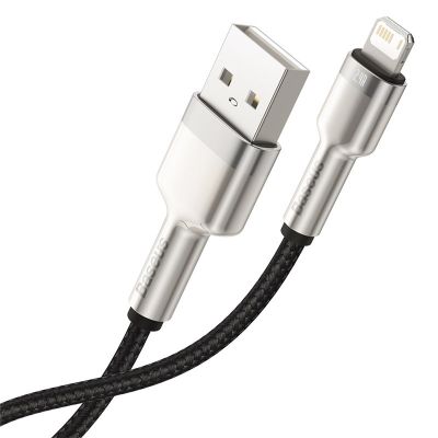 4. BASEUS CAFULE USB-KABEL FÜR LIGHTNING 2,4 A, 1 M (SCHWARZ)