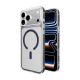 9. Puro Lite Mag TPU+PC Hülle kompatibel mit MagSafe für iPhone 17 Pro Max - Transparent mit blauem Ring