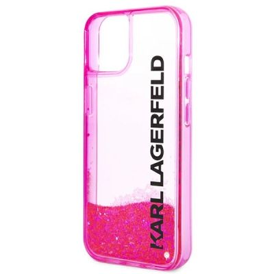 6. Karl Lagerfeld Liquid Glitter Elong Case für iPhone 14 Plus – Pink