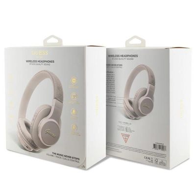 4. Guess Bluetooth On-Ear-Kopfhörer GUBH604GEMP rosa/rosa 4G Script
