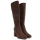 4. Braune Damen-Stiefeletten mit Lochmuster und hohem Absatz, S.Barski HY62-8122