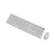 4. GEMBIRD Kabelloses Tastatur- und Maus-Set Silent Key Pro Business, Weiß, US-Layout