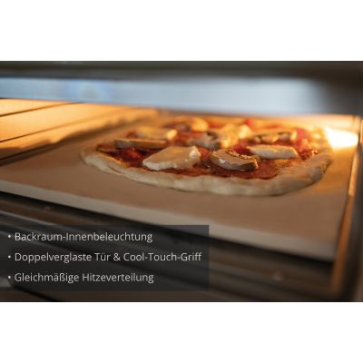 5. Neuer Alfredo-Pizzaofen in Silber