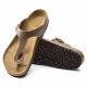 3. Birkenstock Gizeh Oiled Leather Tobacco Brown Regular Wide Damen Flip-Flops (0943811)