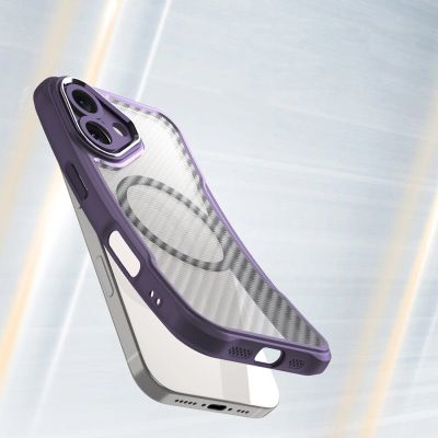 4. Leading Series MagSafe Silikonhülle für iPhone 16 – Lila