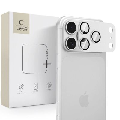 Tech-Protect Camfull Fit+ Displayschutzfolie aus gehärtetem Glas für iPhone 18 Pro – Silber