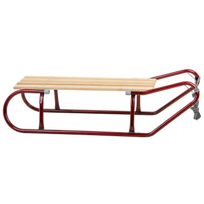 2. METALLSCHLITTEN FÜR 2 PERSONEN, BORDEAUXROT