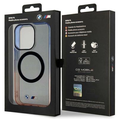 8. Hülle BMW BMHMP14XHTGE iPhone 14 Pro Max 6.7" grau/grau Hardcase Gradient Bumper MagSafe