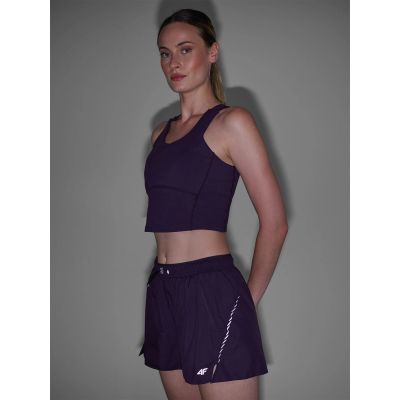 4. Schnelltrocknende Damen-Laufshorts 4F 4FWAW24TFSHF0758-50S