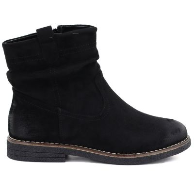 2. Schwarze Wildleder-Ankle-Boots für Damen, Jezzi ASA296-4