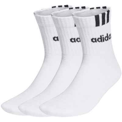 2. Adidas 3-Streifen Linear Half-Crew Gepolsterte 3er-Socken HT3437