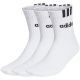 2. Adidas 3-Streifen Linear Half-Crew Gepolsterte 3er-Socken HT3437