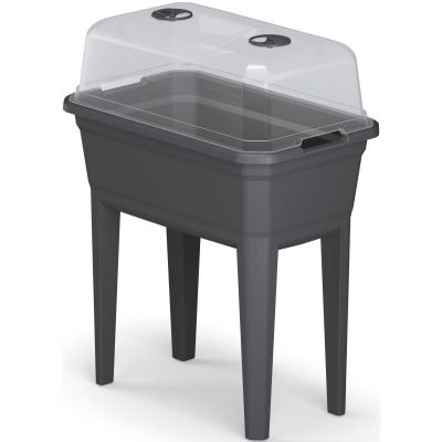 14. Stehendes Gewächshaus-Saatbeet Respana Set Ecoline 59,6 x 36,8 x 75,3 cm Anthrazit