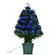 5. DEKORATIVE LICHTERFASER-TANNENBAUM MULTICOLOR 60 CM