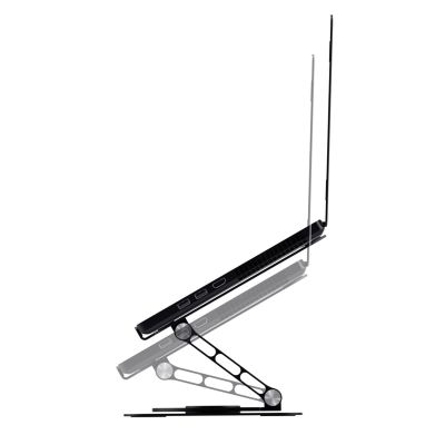 6. Vertrauen Sie dem ZEFF METAL Laptopständer in Schwarz