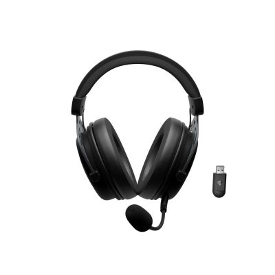 3. GENESIS Toron 706 Kabelgebundenes & kabelloses Gaming-Headset mit Bügel, USB Typ-C, Bluetooth, Schwarz