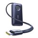 Baseus EnerCore CR11 10000mAh 45W Powerbank mit einziehbarem USB-C-Kabel – Schwarz