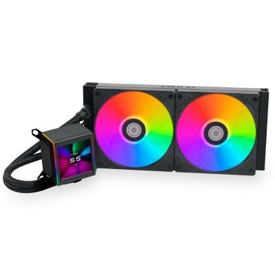 Lian Li GA II LCD-Prozessor-Flüssigkeitskühlungs-Kit 12 cm Weiß