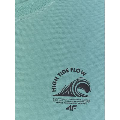 6. Lässiges, ärmelloses Herren-T-Shirt mit Aufdruck 4F 4FRSS26TSLEM365-47S