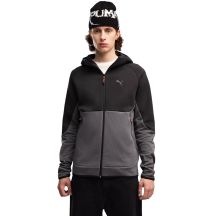 Herren-Sweatjacke Puma Tech Slim Elevated schwarz-grau 693951 34