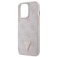 7. Guess GUHCP13LP4TDSCPP Hülle für iPhone 13 Pro / 13 – rosa Crossbody 4G Metalllogo