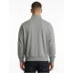 2. Calvin Klein Fleece-Kapuzenpullover mit Reißverschluss und Logo-Band, Grau meliert - LZ04RE285G-P7E