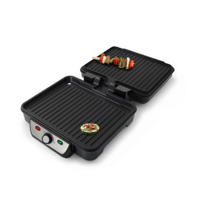 3. Esperanza Provolone EKG007 Elektrogrill (Tischgrill - geschlossen; 1800 W; Edelstahlfarbe)